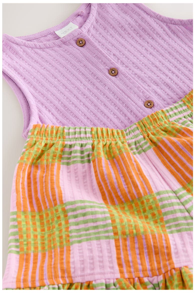 Kids' Peplum Tank & Shorts Set, Alternate, color, PURPLE