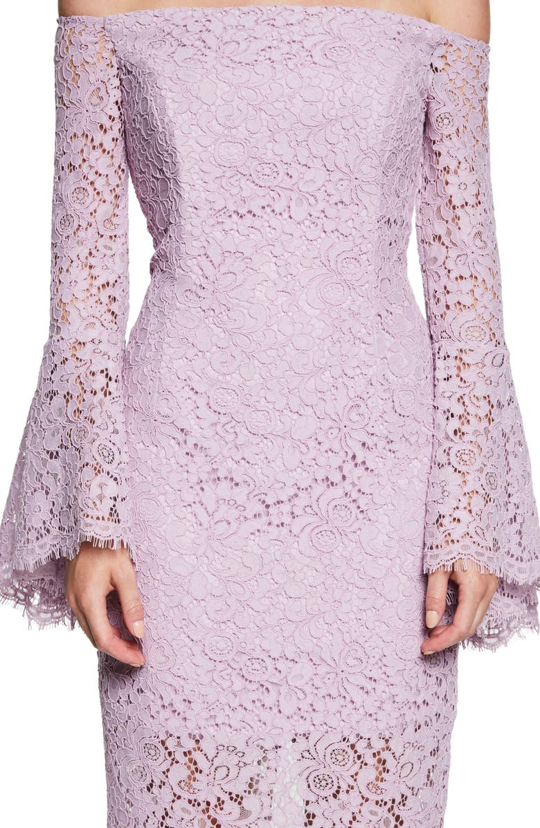 Bardot Solange Corded Lace Sheath Dress, Alternate, color, 