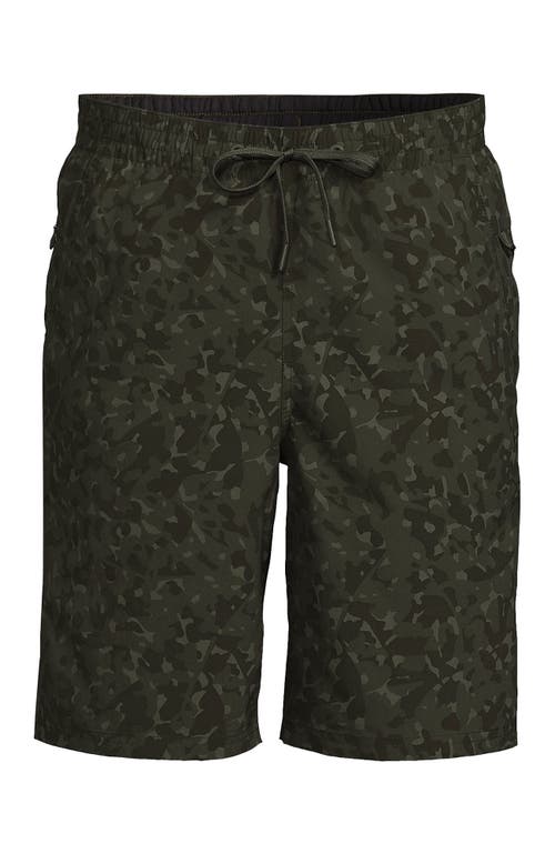 Lands' End 9" Volley Hydroliner Swim Trunks In Black