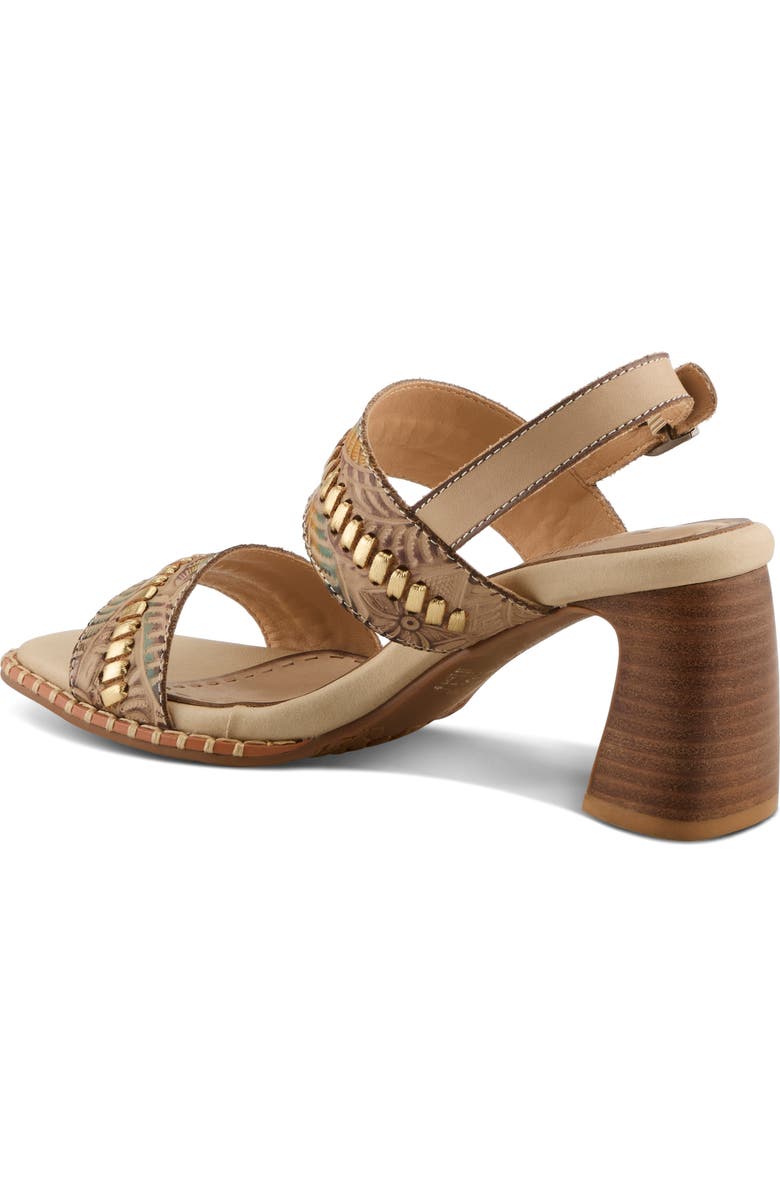L'Artiste by Spring Step Starstud Slingback Sandal, Alternate, color, Beige Multi