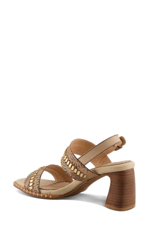L'artiste By Spring Step Starstud Slingback Sandal In Beige Multi