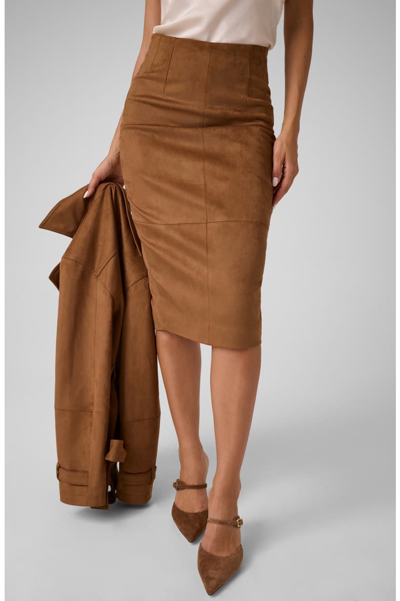 Layla Faux Suede Midi Skirt, Alternate, color, G1FP-OPEN
