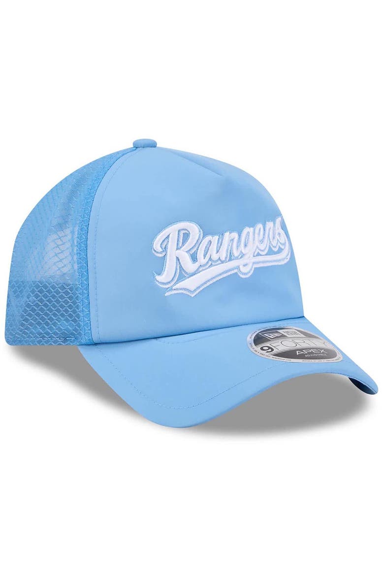 Men's New Era Light Blue Texas Rangers 2026 Batting Practice Alternate Apex 9FORTY Adjustable Hat, Alternate, color, Light Blue