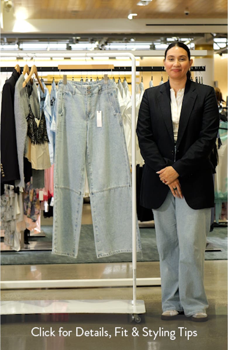 High Waist Wide Leg Trouser Jeans, sales video thumbnail