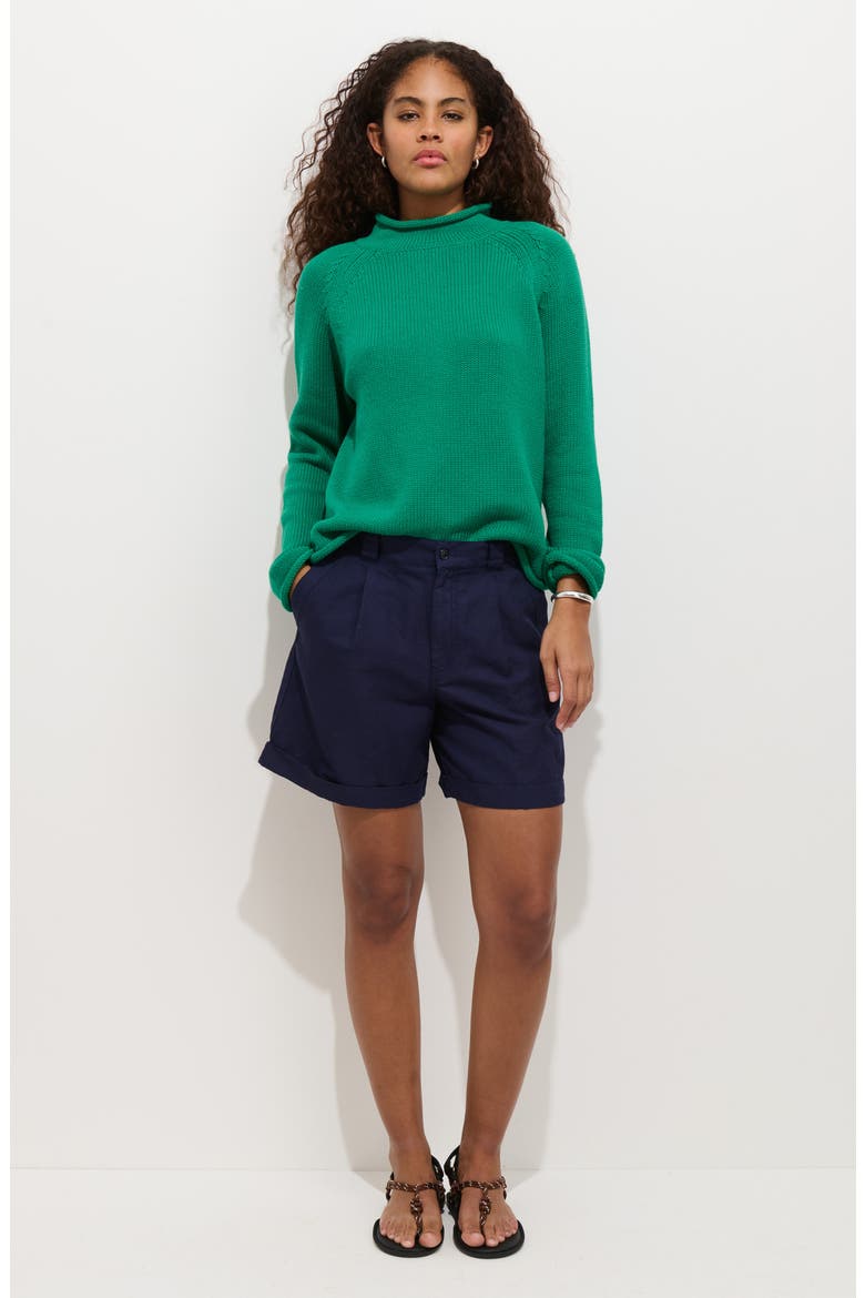 Lucie Cotton Shorts, Alternate, color, NAVY NIGHT