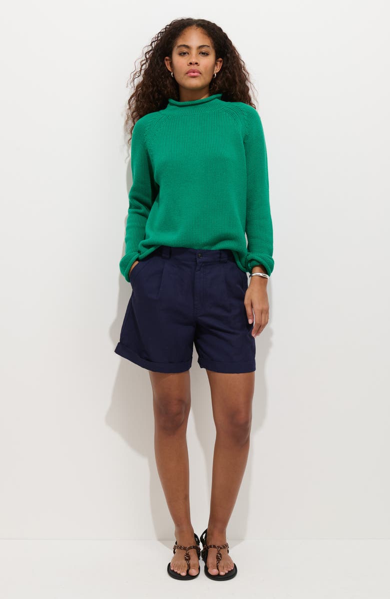 Alex Mill Lucie Cotton Shorts, Alternate, color, Navy Night