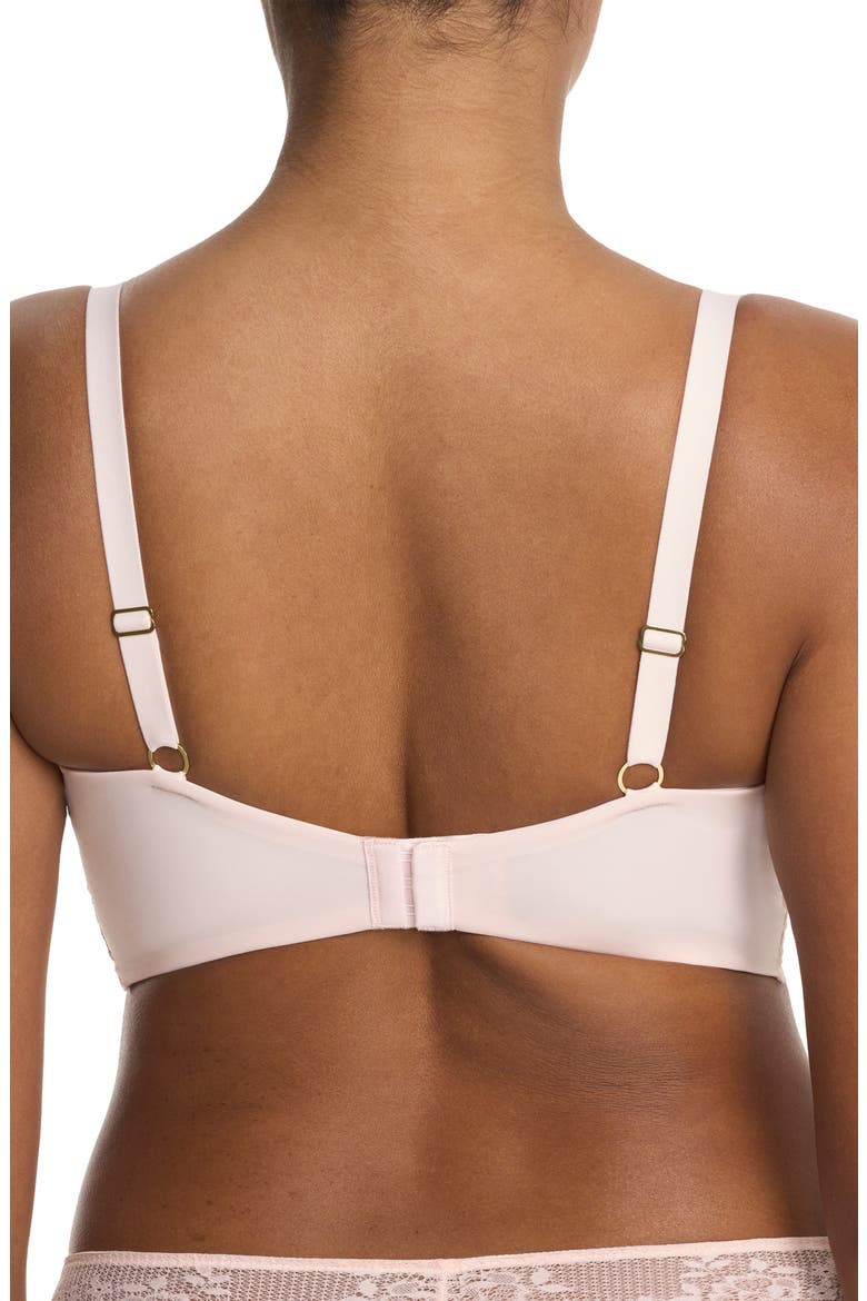 Heavenly Full Coverage Longline Lace Underwire Bra, Alternate, color, WHISPER PINK