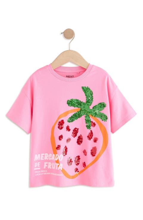 Berry Picking Pink Kids' T-shirt (USA Size)