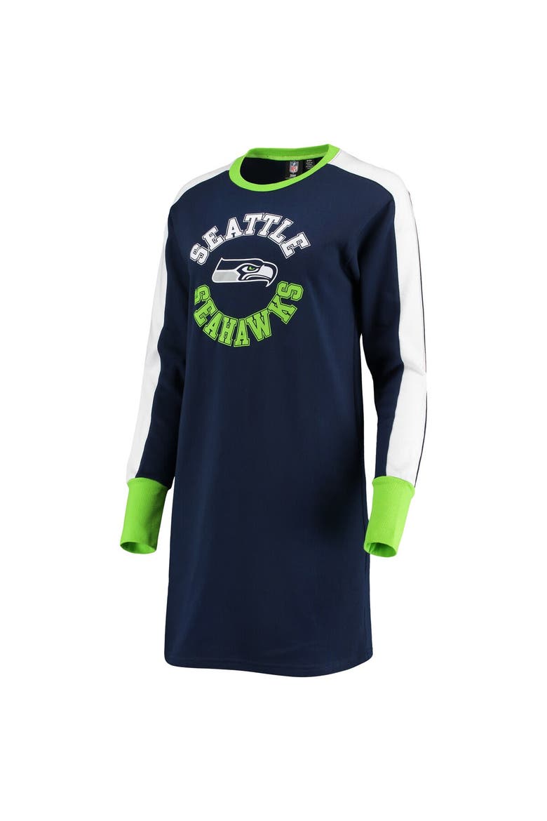 Women's G-III 4Her by Carl Banks College Navy Seattle Seahawks Hurry Up Offense T-Shirt Dress, Alternate, color, Navy