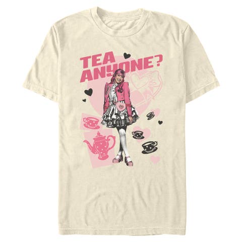 Men's Pink Tea Time Short Sleeve Graphic T-shirt