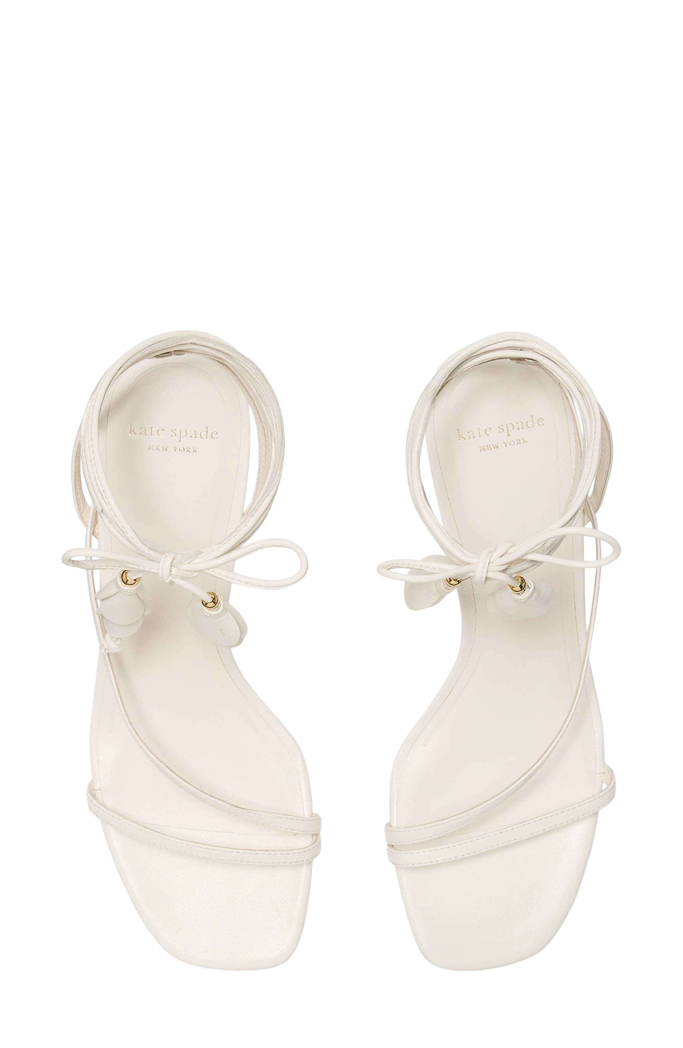 ankle wrap sandal, Alternate, color, CREAM