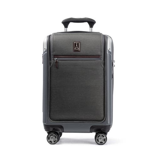 Travelpro Platinum Elite Hardside Expandable Compact Carry-on With Laptop Pocket 20-inch Spinner In Vintage Grey
