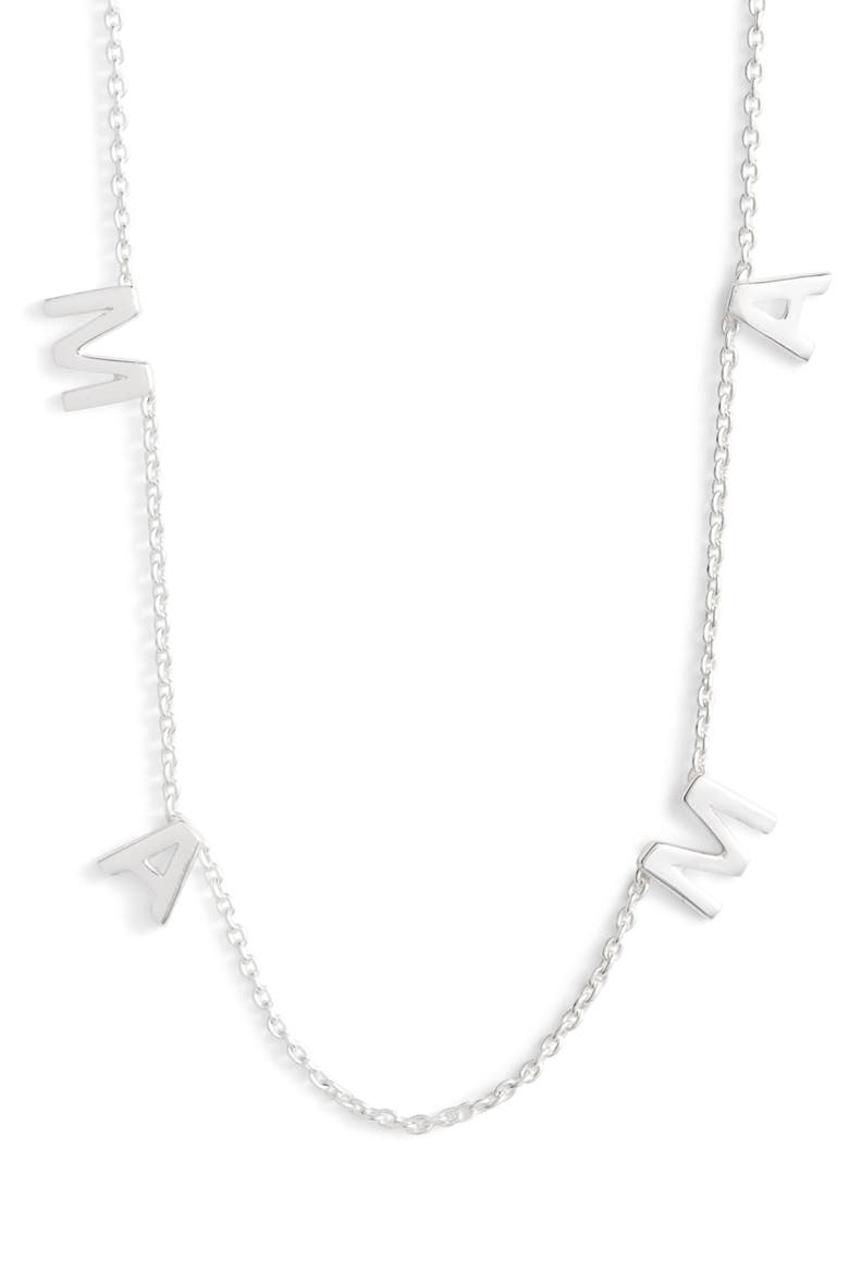 Argento Vivo Mama Frontal Necklace, Main, color, SILVER