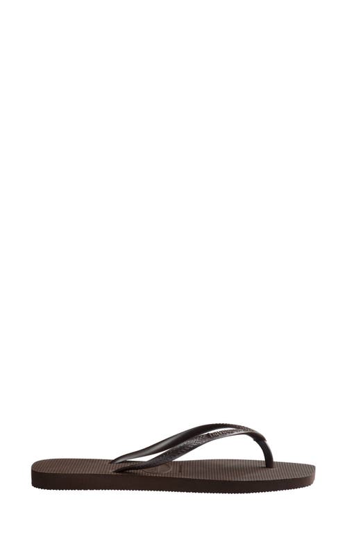 Havaianas Slim Square Toe Flip Flops In Multi