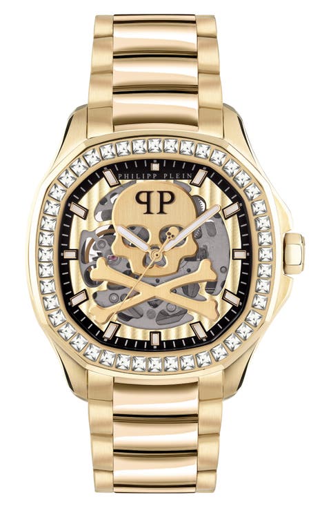 Skeleton Spectre Bracelet Watch, 42mm