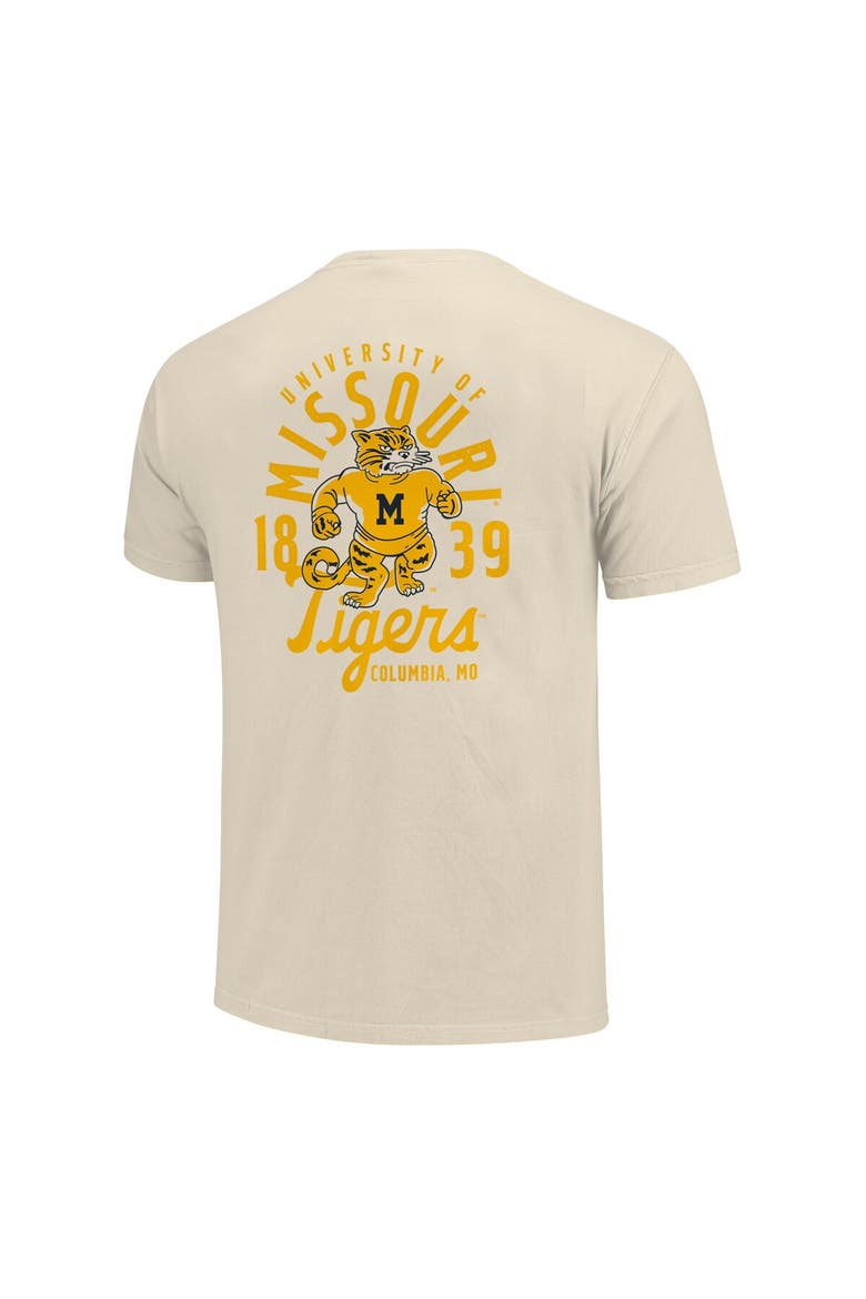 Men's Cream Missouri Tigers Comfort Colors Mascot Overlay T-Shirt, Alternate, color, Cream