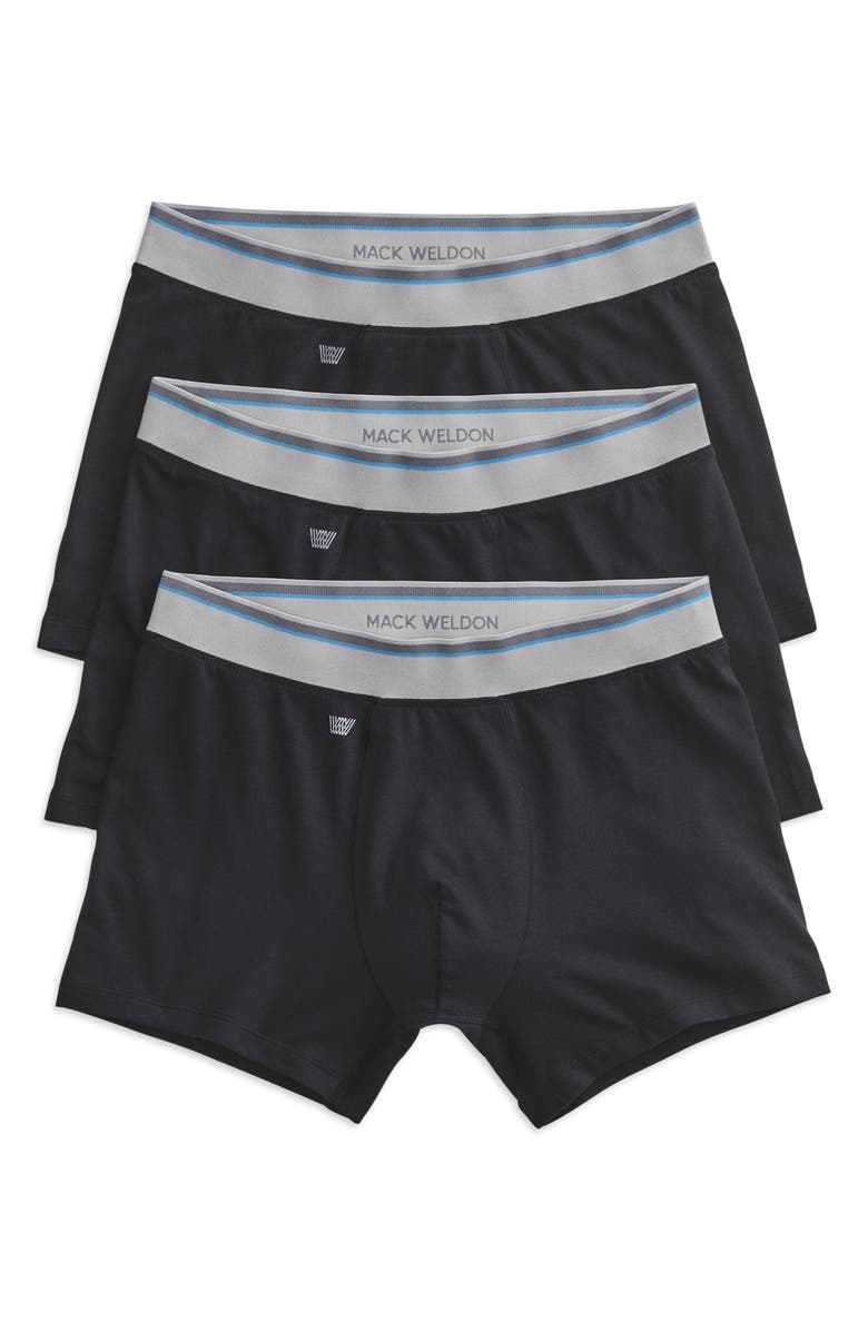 Mack Weldon 3-Pack Cloud FX Trunks, Alternate, color, True Black