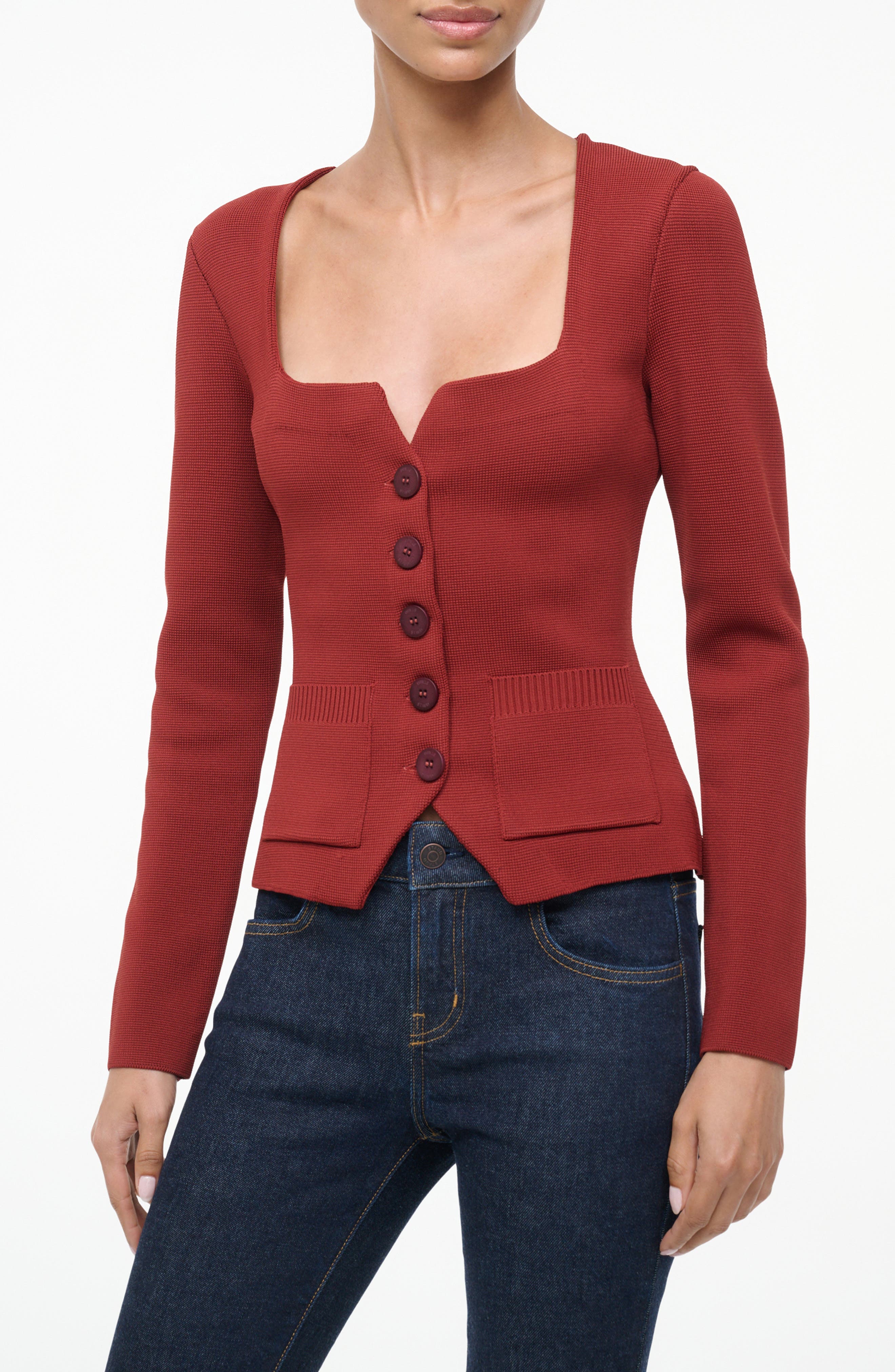 STAUD Rachela Knit Top