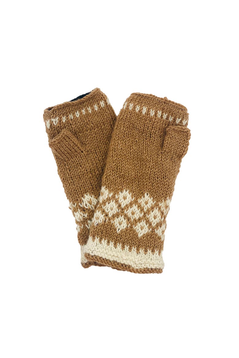 Hand-Knit Jaya Harlequin Wool Half Mitten, Main, color, Haven