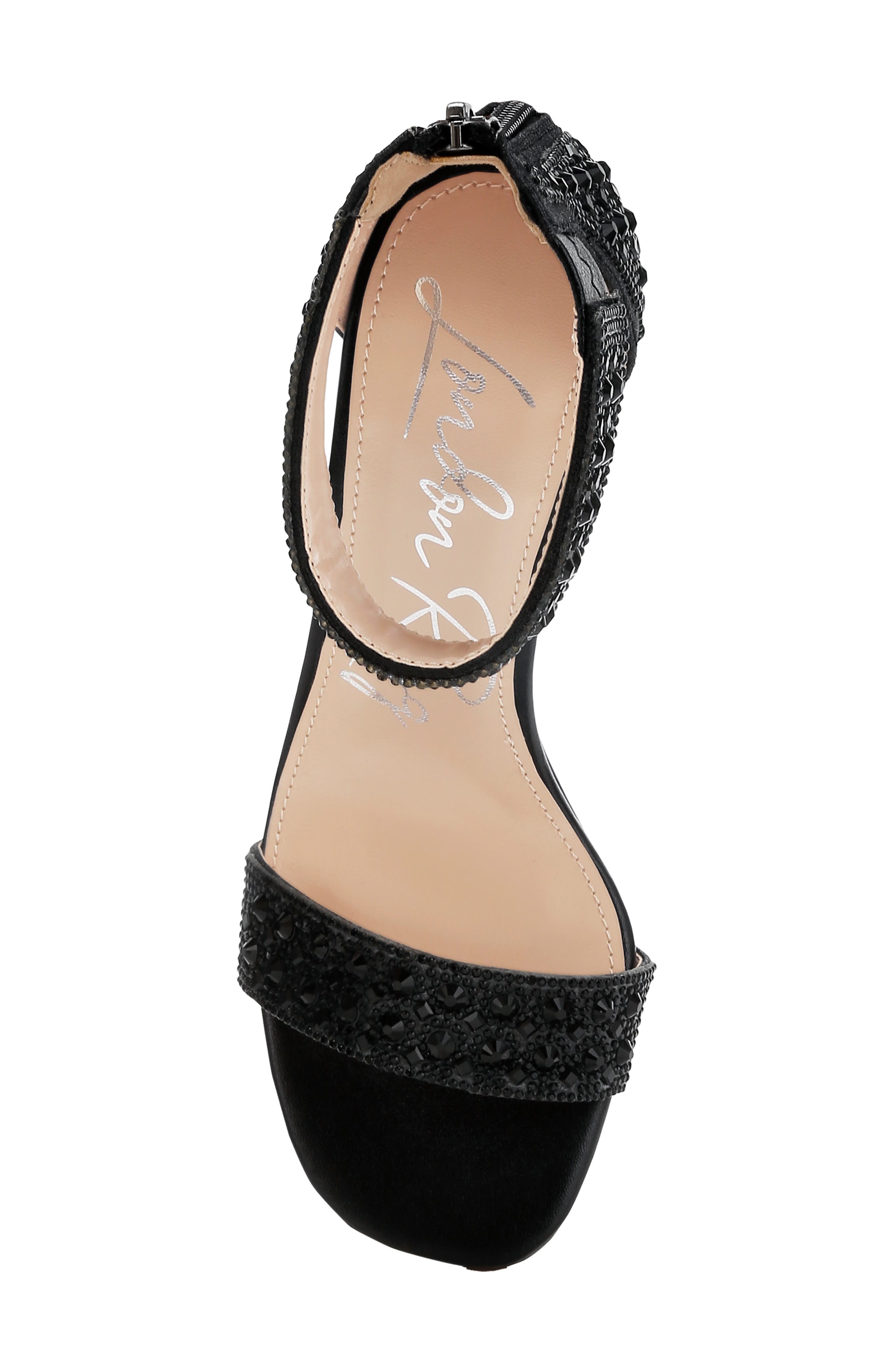 LONDON RAG Cady Embellished Sandal, Alternate, color, Black