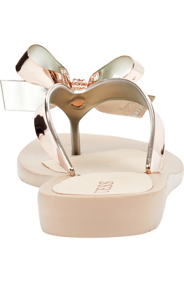 GUESS Tutu Flip Flop, Alternate, color, Gold