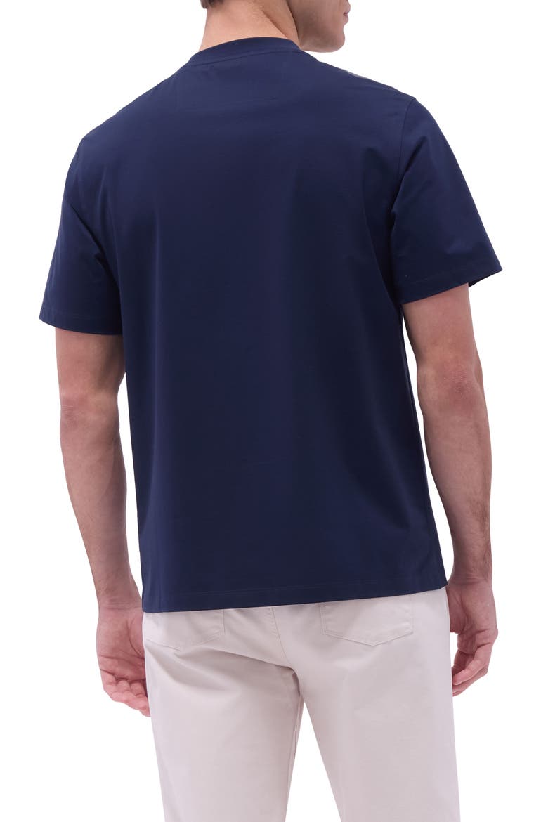 OoohCotton® Crewneck T-Shirt, Alternate, color, NAVY