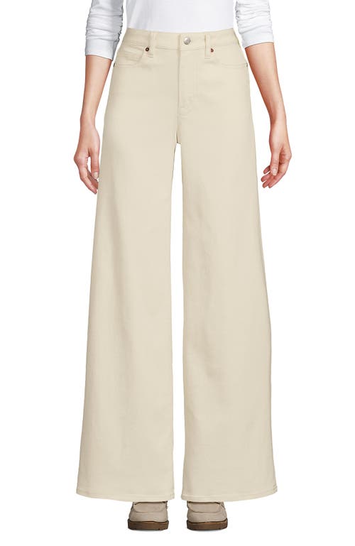 LANDS' END LANDS' END RECOVER DENIM HIGH RISE EXTRA WIDE LEG JEANS 