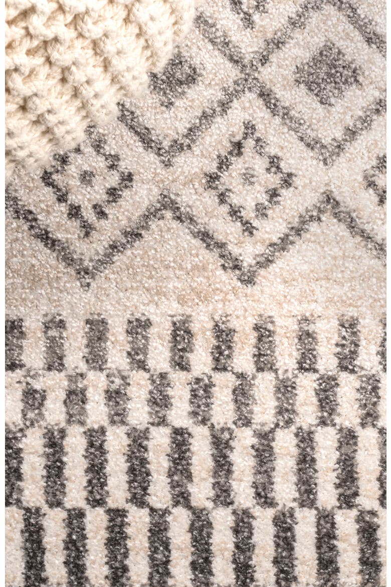 Ifrane Berber Geometric Stripe Area Rug, Alternate, color, Cream/Gray