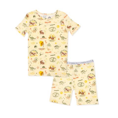Jurassic Park Origins Kids 2-Piece Short Sleeve & Shorts Pajama Set