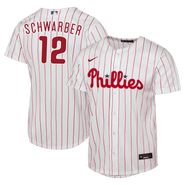Nike Youth Nike Kyle Schwarber White Philadelphia Phillies Home Replica Jersey
