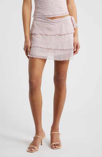 Emma Tie Waist Ruffle Tier Skirt