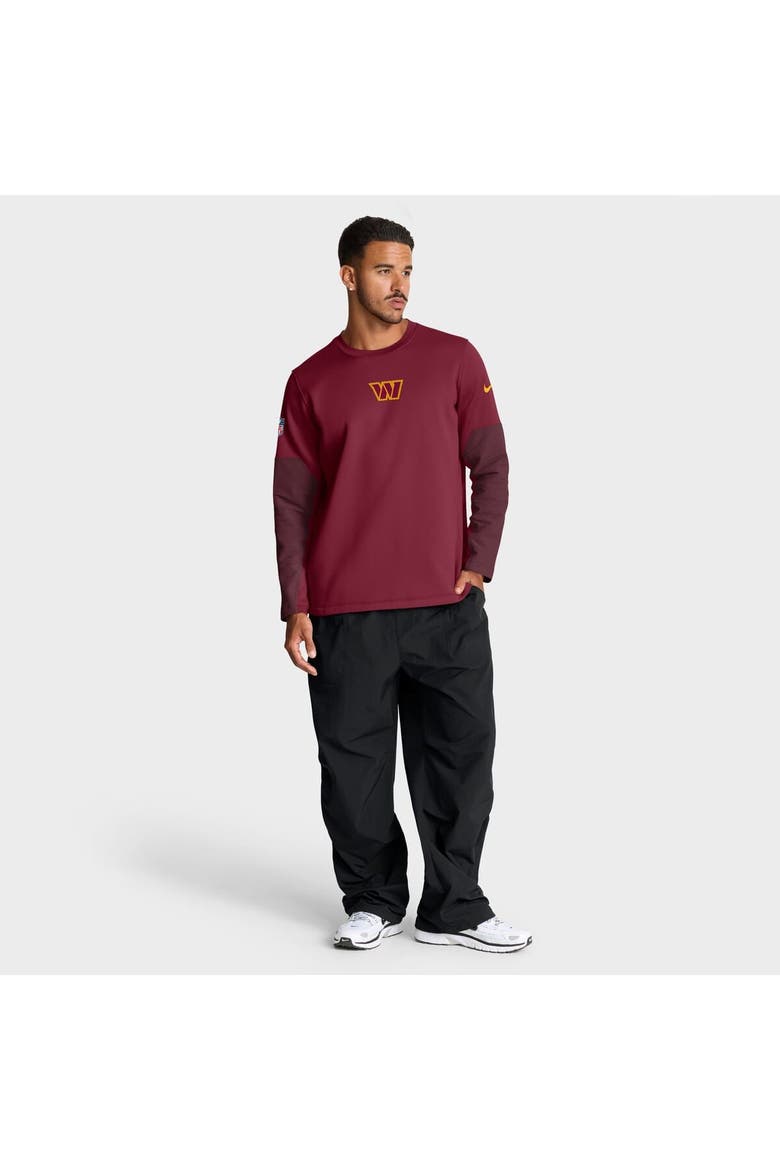 Men's Nike Burgundy Washington Commanders Sideline Scripted to Win Performance Long Sleeve T-Shirt, Alternate, color, Burgundy