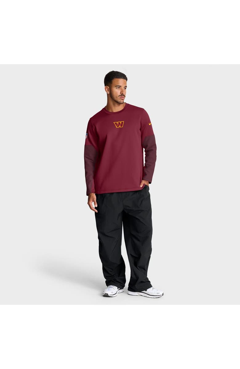 Nike Men's Nike Burgundy Washington Commanders Sideline Scripted to Win Performance Long Sleeve T-Shirt, Alternate, color, Burgundy