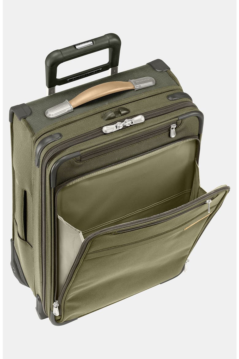 Baseline 21-Inch International Expandable Rolling Carry-On, Alternate, color, OLIVE