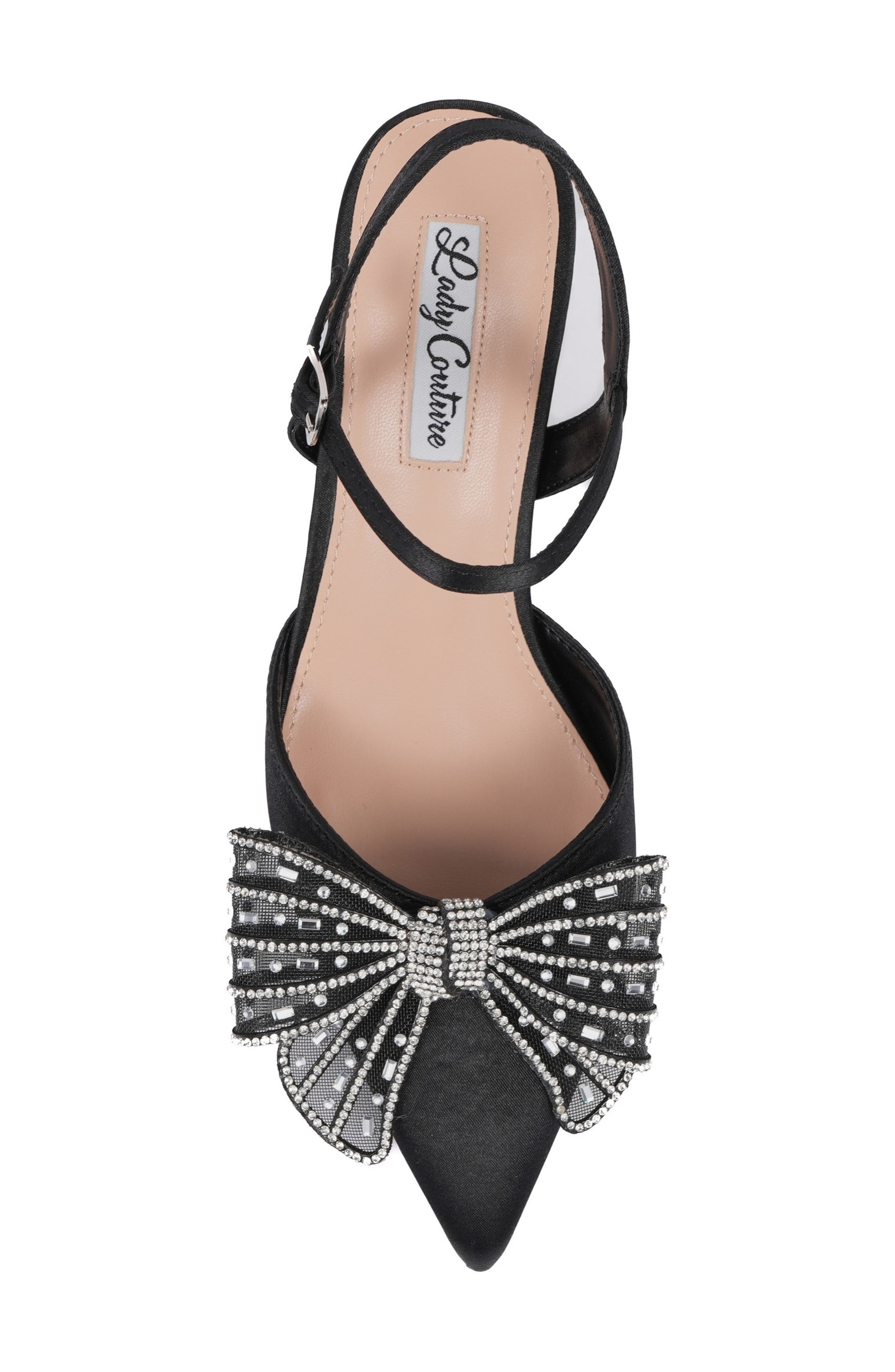 LADY COUTURE Leslie Pointed Toe Pump, Alternate, color, Black