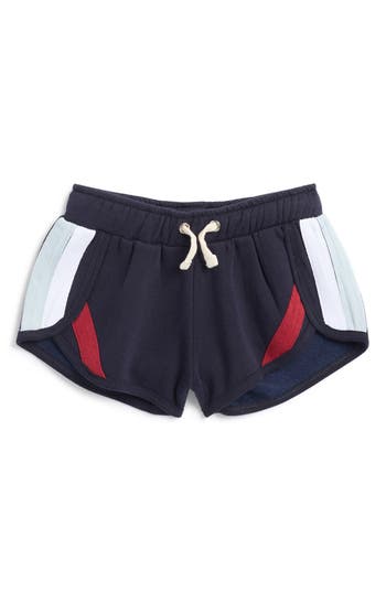 Vintage Havana Kids' Ringer Tape Shorts In Navy