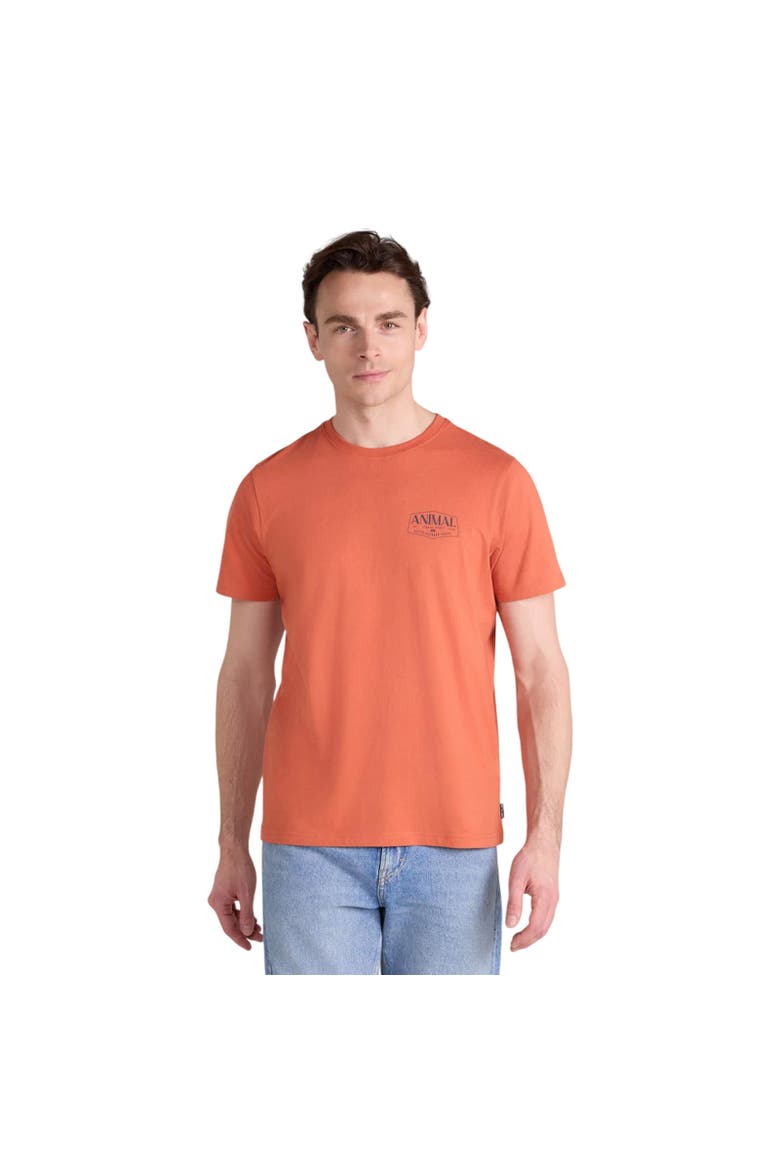Jacob Back Print Logo T-Shirt, Main, color, Bright Orange