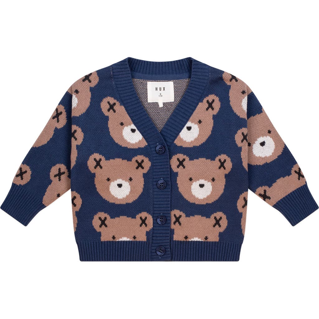 Huxbaby Huxbear Knit Cardi Navy In Blue