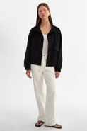 LAMARQUE Fidelina | Faux Suede Bomber Jacket
