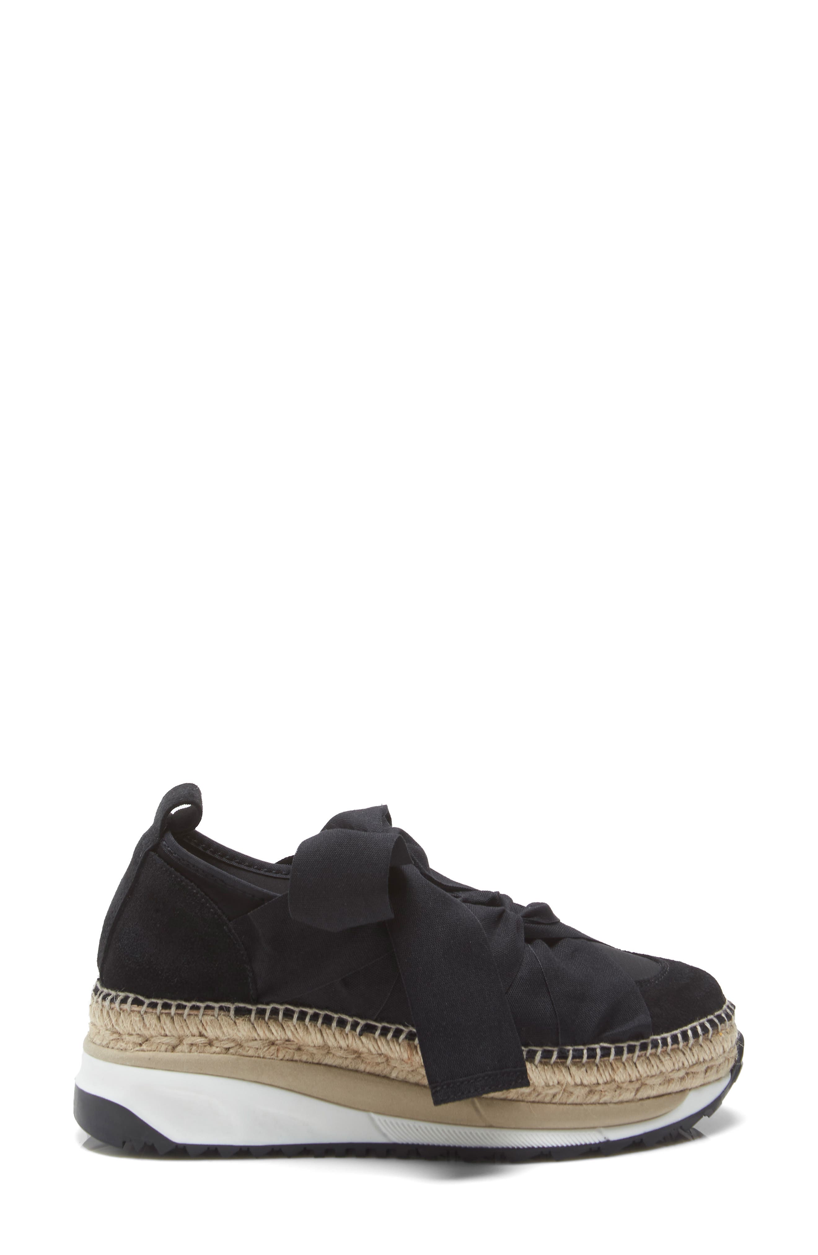 Free People Chapmin Espadrille Sneaker, Alternate, color, Black