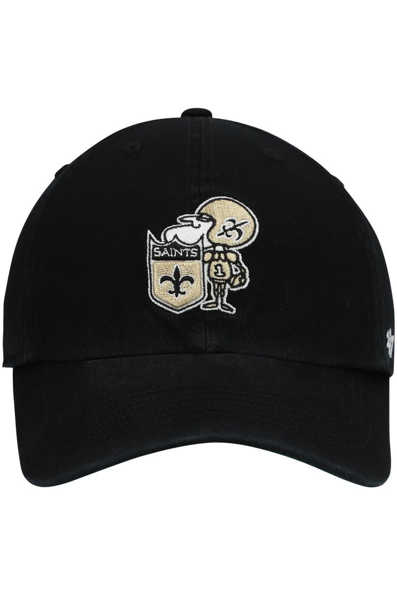 Men's '47 Black New Orleans Saints Legacy Franchise Fitted Hat, Alternate, color, Black