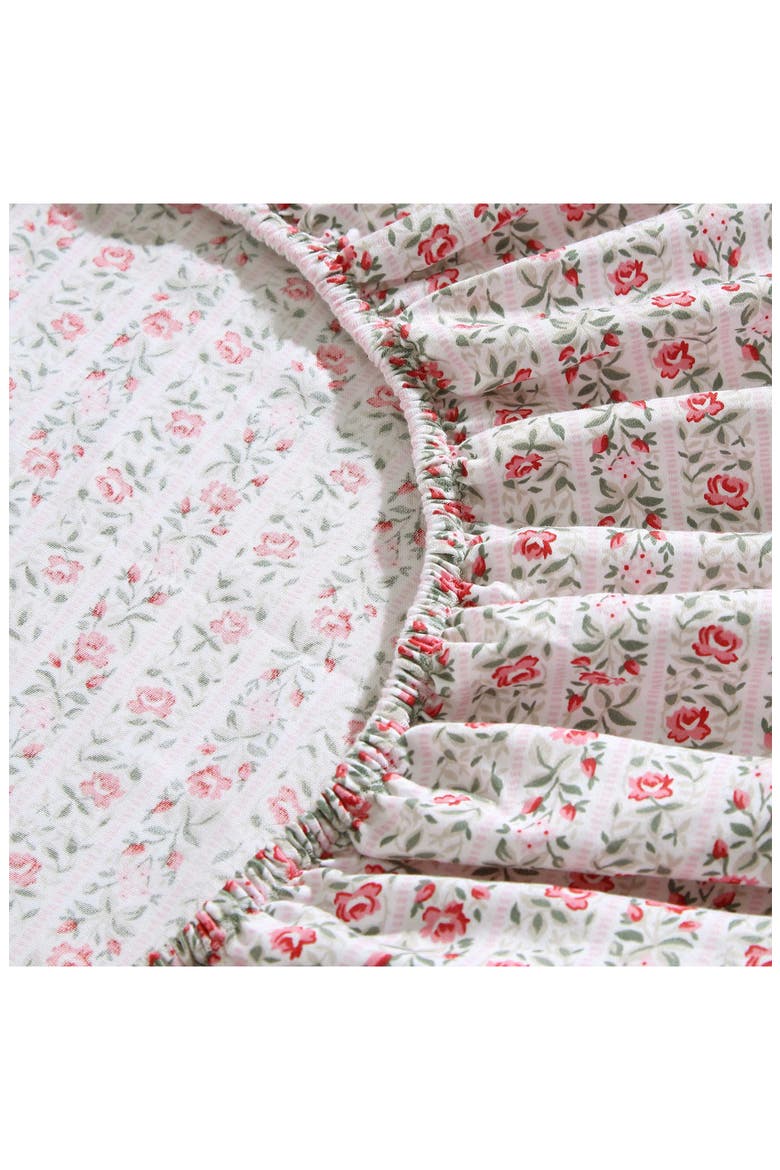 Marta Stripe King Cotton Sheet Set, Alternate, color, LT-PASTEL PINK
