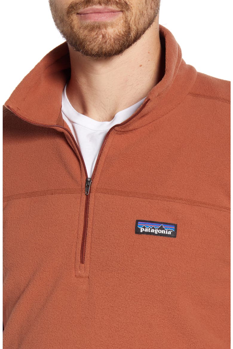 Micro D® Quarter-Zip Fleece Pullover, Alternate, color, SISU BROWN
