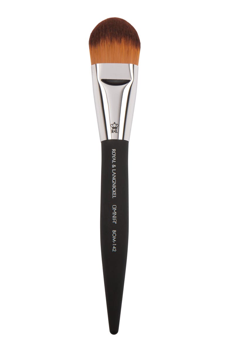 OMNIA Brush Pro Super Foundation Makeup Brush, Main, color, Black
