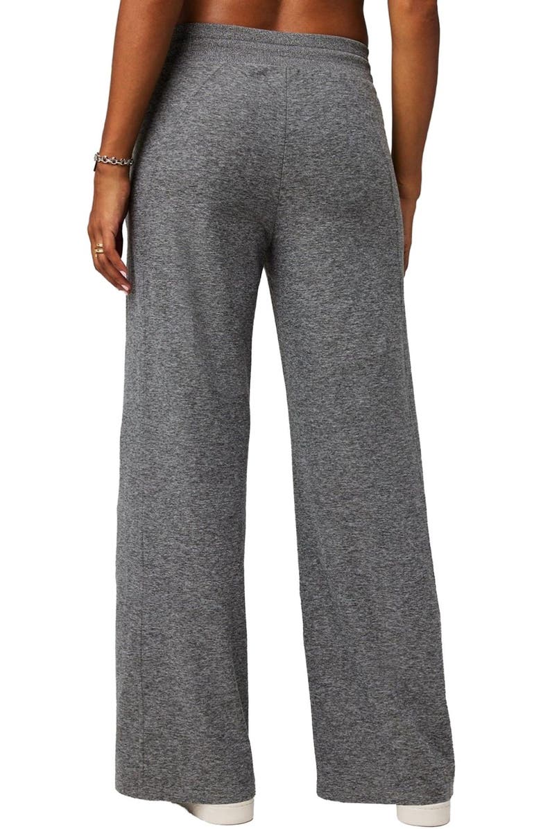 Fabletics Women's Cloud Jersey Wide Leg Pant, Alternate, color, Charcoal Grey Heather