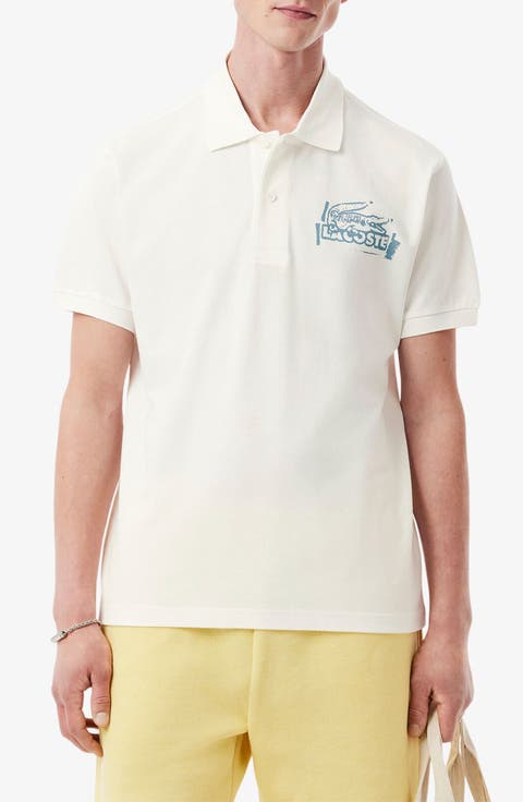 Classic Fit Stencil Logo Cottion Polo