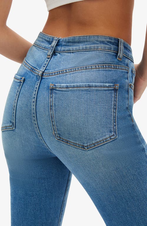 Bardot Ashlynn High Waist Bootcut Jeans In Dark Denim