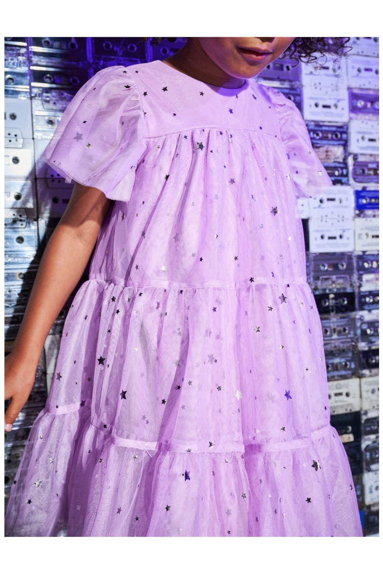 Tiered Tulle Sparkle Dress, Alternate, color, Shimmer Sky