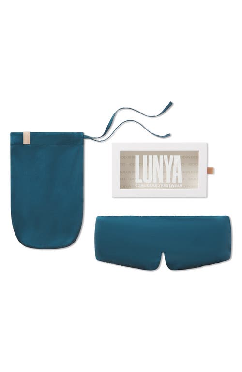 Lunya Silk Sleep Mask In Blue
