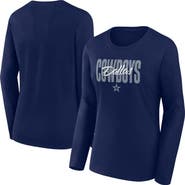 FANATICS Women's Fanatics Navy Dallas Cowboys Long Sleeve Scoop Neck T-Shirt